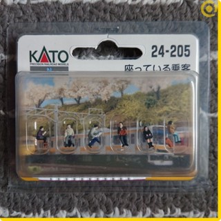 KATO 24-205 坐著的乘客(1/150 N規鐵道人形人物旅客場景情景造景微型縮小袖珍手作模型)亞歐市集