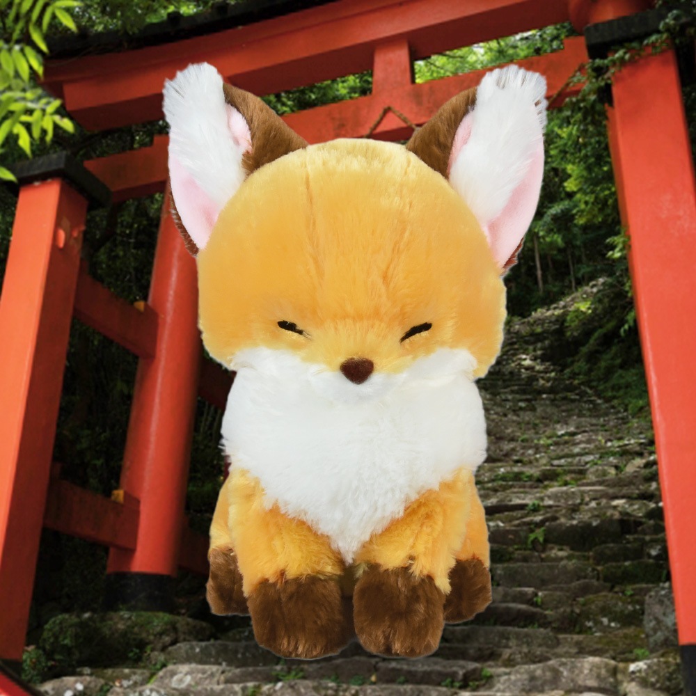 ✿山雀の部屋✿ 日本 Amufun 狐狸 娃娃 絨毛玩偶 抱枕 擺飾 禮物 大尺寸 狐狐 日系療癒娃娃