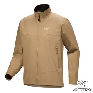 【ARCTERYX 始祖鳥】男 輕量防風防潑 立領外套 Gamma 登山外套 風衣/帆布棕 X000009818