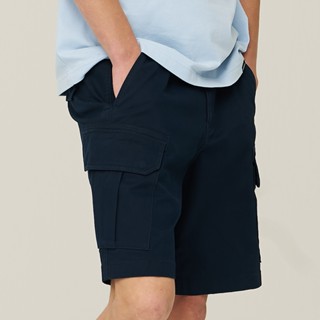 【Superdry】韓版 男款 工裝短褲 休閒短褲 Label Cargo Cotton 深海軍藍