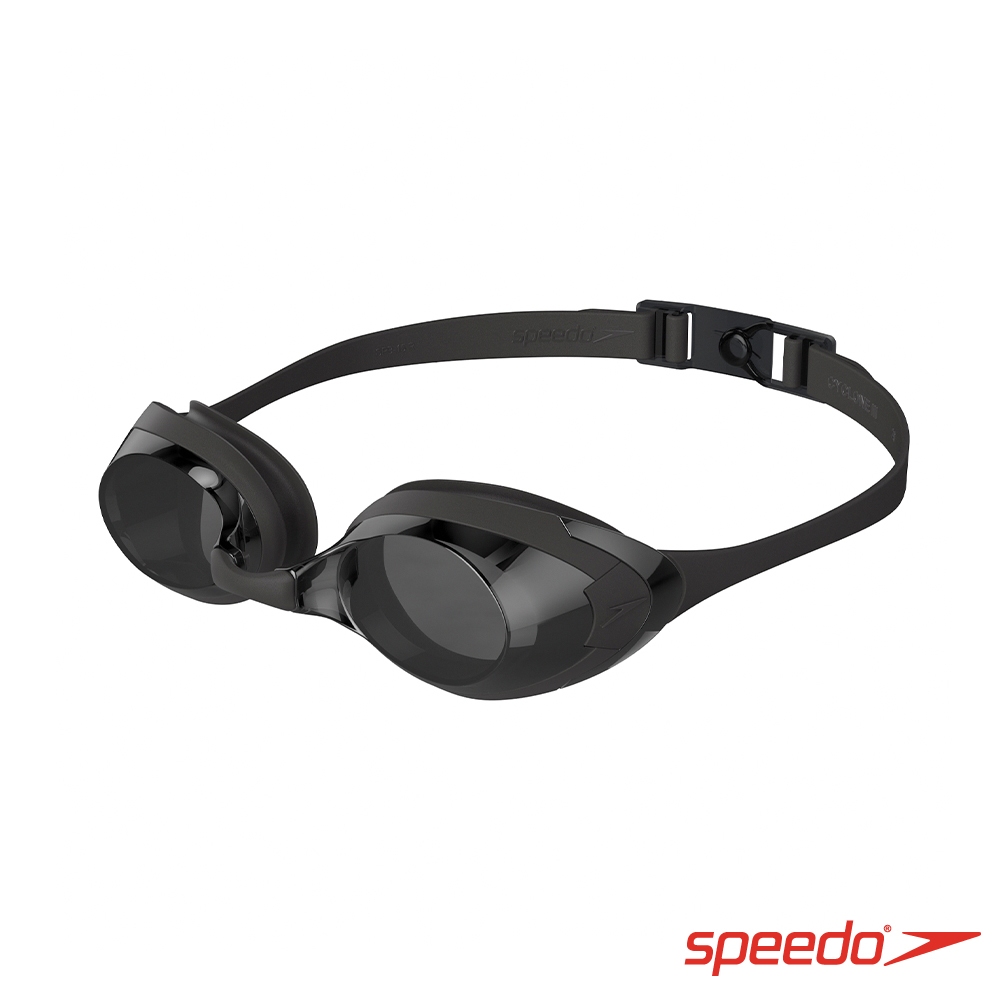 【Speedo】成人運動泳鏡 Cyclone 3 黑/灰