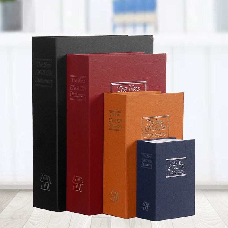 素色 書本 保險箱 保險盒 私房錢 儲物盒 儲物罐 密碼鎖 鑰匙鎖 尺寸任選 仿真書本 創意 造型