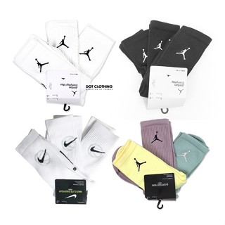 NIKE JORDAN DRI-FIT 喬丹 白 刺繡logo 運動襪 厚底 長襪 DX9632-100新版 DOT聚點