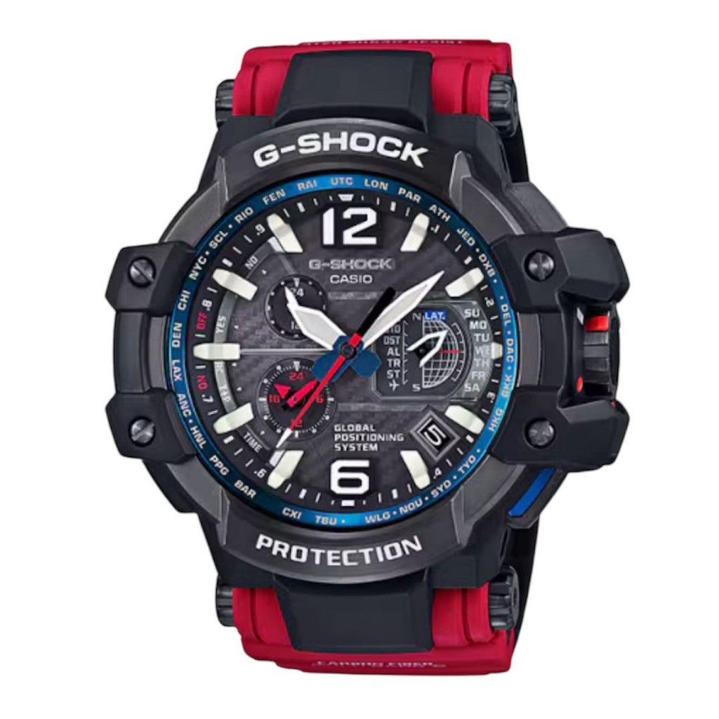 【G-SHOCK】太陽能電波飛行錶 GPW-1000RD-4A 56mm 現代鐘錶