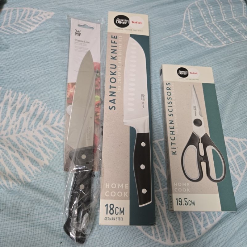 全新 三把合售 市價$4,500 Tefal 特福 WMF 主廚刀 三德刀 廚用 剪刀 廚房好物