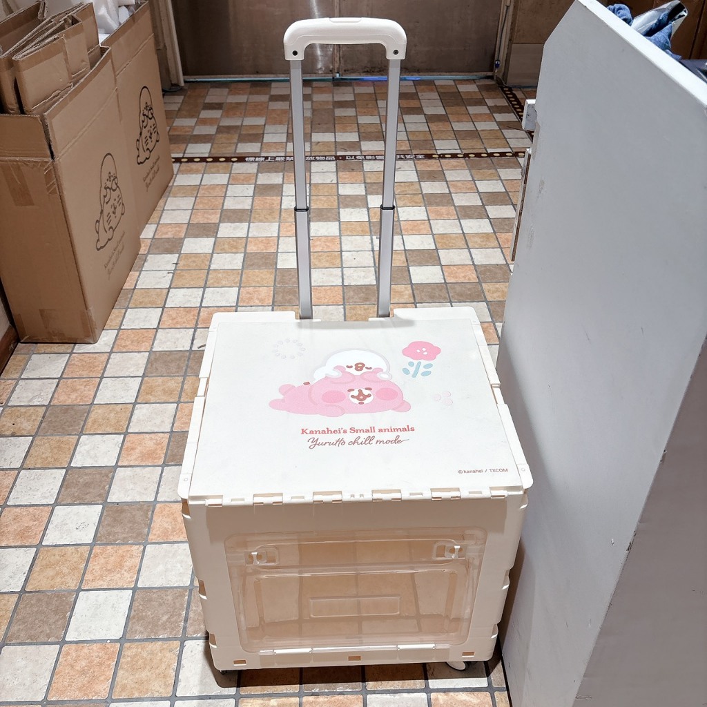 全新未使用 正版商品 卡娜赫拉的小動物-收納折疊推車 可爬樓梯 爬梯車 手推車 寵物推車 推車 購物推車 買菜車