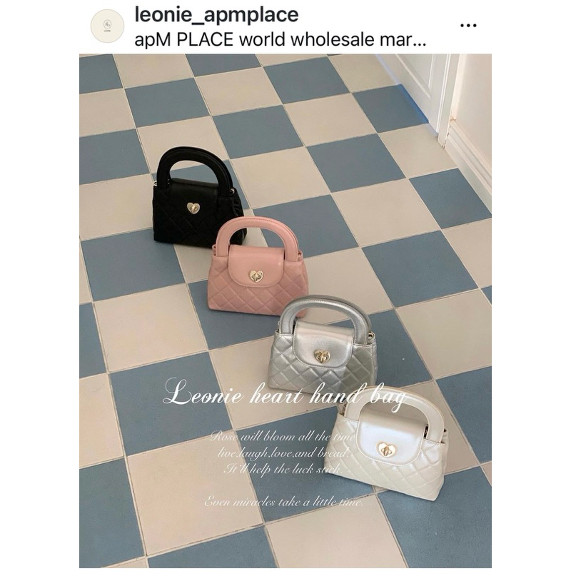 衣服日記One mone leonie愛心鎖銀色側背包 little closet lavida