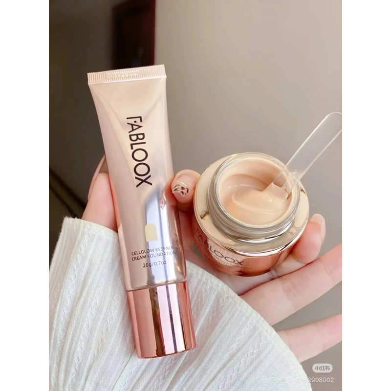 Bonnie🎀 Fabloox馥碧詩粉霜奶皮粉底液持妝清透柔霧奶油肌偽素顏妝前提亮