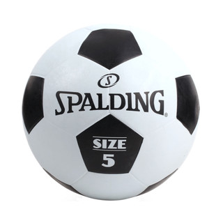 SPALDING 足球 Team 斯伯丁足球 5號足球 5號球 成人足球 橡膠 耐摩 白黑 SPBC5001