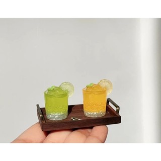 四葉草小舖~模擬夏日檸檬杯造型～咕卡配件～髮夾配件～擺件&奶油膠~吊飾手作DIY~各式DIY搭配