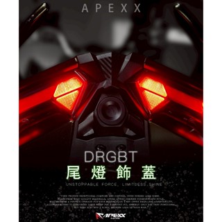APEXX DRG 2.0 卡夢 壓花 造型 尾燈飾蓋 行車紀錄器 鏡頭預留孔 鏡頭蓋 龍二 龍2 2代 二代 尾燈蓋