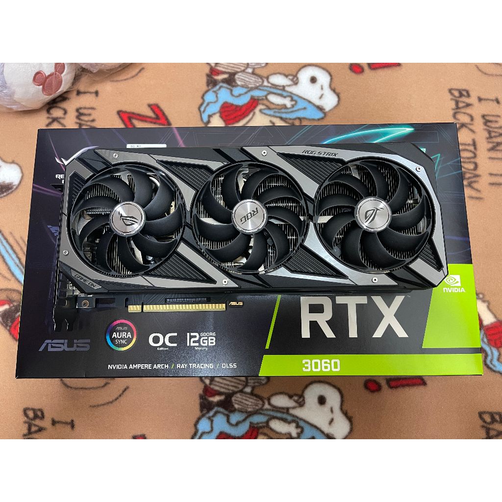 《現貨近全新》ASUS ROG STRIX RTX3060 O12G GAMING