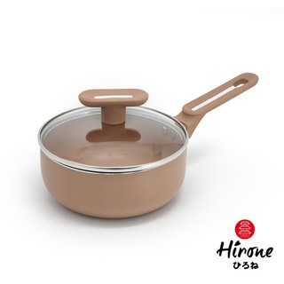 【HIRONE】 陶土不沾奶鍋組(含蓋)18cm