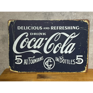 復刻裝飾鐵牌 酒吧 餐廳 咖啡廳 Coca Cola 可口可樂 美式 Old School