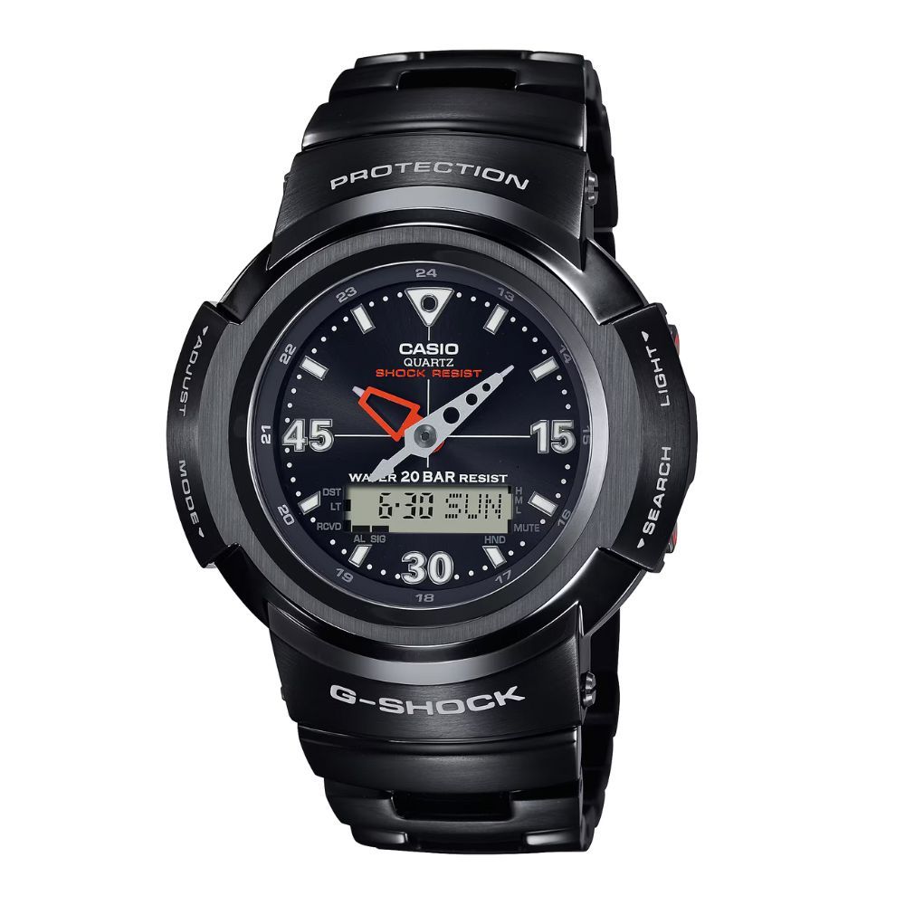 【客訂請勿下單】G-SHOCK 太陽能電波雙顯手錶 黑_ AWM-500-1A_44.5mm