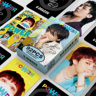 【現貨】G-Dragon權志龍92張 珍藏照片卡bigbang貼紙賀卡雙面LOMO卡片自印三吋小卡