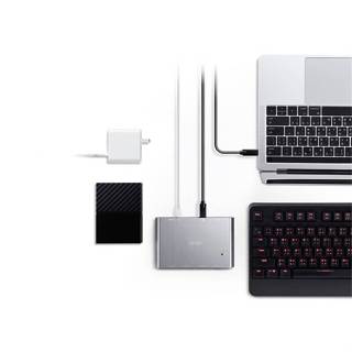 ATEN US3342 2埠 USB-C Gen2 跨平臺分享切換器