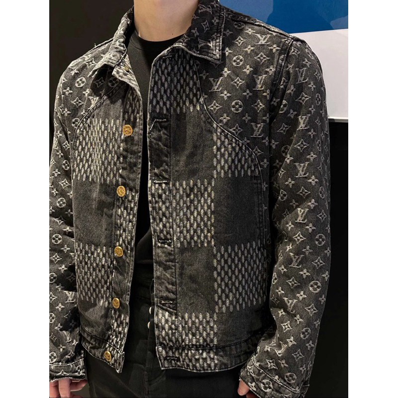 LV nigo 爆款 牛仔外套 大概 Louis Vuitton 二手 50號 最帥LV 牛仔外套