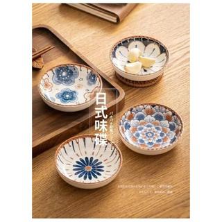 【TABLEWARE】現貨2天出貨▾器皿專售 4吋日式藤蔓調味盤 醬油碟 沾醬碟 陶瓷 小碟 味碟 小菜碟 醬料碟 碗盤