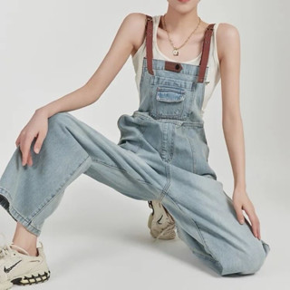조세핀Josephine shop 조세핀闆娘自留推薦款美式復古牛仔新款韓版高腰寬鬆顯瘦闊腿直筒褲