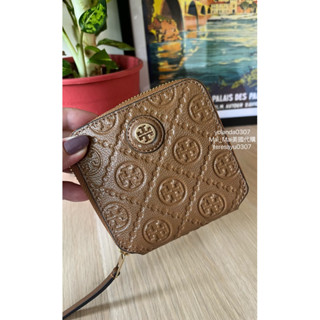 TORY BURCH/TB monogram 提花長夾 提花短夾 長夾 短夾 卡包 零錢包 薄款長夾 薄款短夾 浮雕短夾