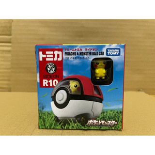 ［店小二］現貨 正版 全新 tomica R10 皮卡丘 神奇寶貝 寶可夢 皮卡丘寶貝球車