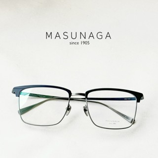 【MASUNAGA 增永眼鏡】寬頭型｜木村配戴款加寬進化版｜純鈦｜俐落｜內斂低調｜經典眉框｜SWING【唯光眼鏡】