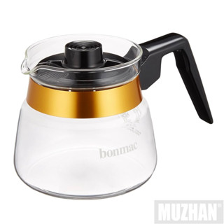 【沐湛咖啡】BONMAC CS-3 耐熱玻璃咖啡壺-500cc/0.5L (3杯用)日本製/手沖玻璃壺 花茶壺