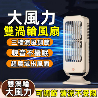 ⚡限時特賣 大風力桌面雙風葉風扇 家用空氣循環扇 充電小風扇 USB風扇 辦公室桌面風扇 USB冷風扇 靜音電風扇 小米