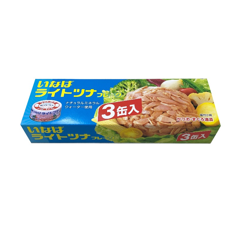 稻葉 3入 鰹魚鮪魚罐頭 210g
