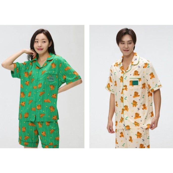 現貨 老虎 韓國 SPAO 絨毛睡衣 長袖 短褲 短袖 MUZIK TIGER 胖老虎 無業老虎 整套