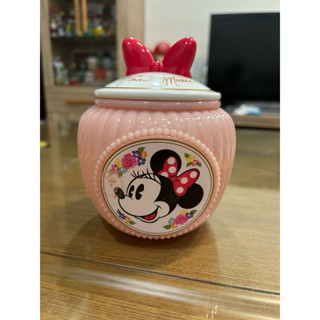 二手89成新✨#10絕版收藏品 正版Disney 東京迪士尼樂園限定 情人節甜點 復古米妮 糖果罐 收納罐 餅乾罐 糖罐