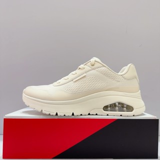 SKECHERS UNO FLEX 女生 米色 氣墊 工作鞋 運動 休閒鞋 177794OFWT