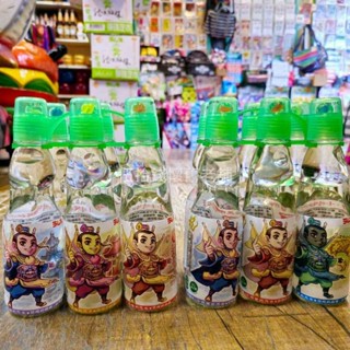（六瓶）汽水（透明 玻璃瓶） 彈珠汽水 彈珠 飲料 中壇元帥 三太子 太子爺 古早味 懷舊 玻璃罐裝 200CC