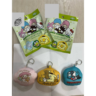 全新 日本購入 限量 正版 三麗鷗 Sanrio 小抱枕鑰匙圈 吊飾 美樂蒂 布丁狗 人魚漢頓 娃娃 雙面圖案不同