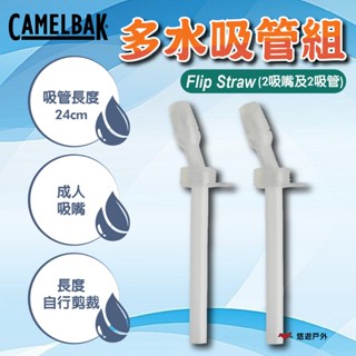 【CAMELBAK】56227 Flip Straw 多水吸管組(2吸嘴及2吸管) 登山 露營 野炊 悠遊戶外