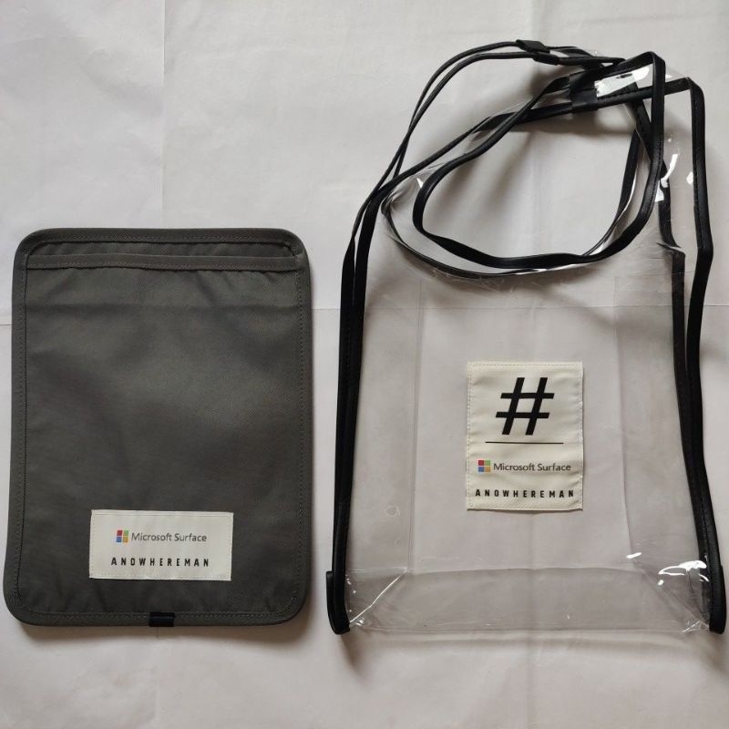 全新 微軟 x ANWM 聯名 陳柏霖 果凍袋 透明包 側背包 ANOWHEREMAN