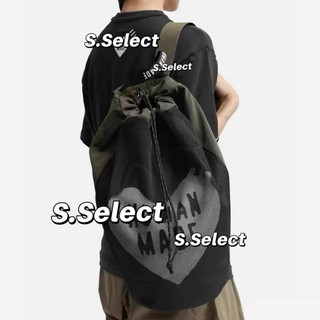 【S.Select】Hu系列 Drawstring Backpack 日系風格 網眼 愛心後背包