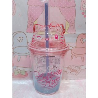 ♥小花花日本精品♥現貨 Hello Kitty 大阪限定 造型吸管杯 飲料杯 水杯 咖啡杯320ml~8