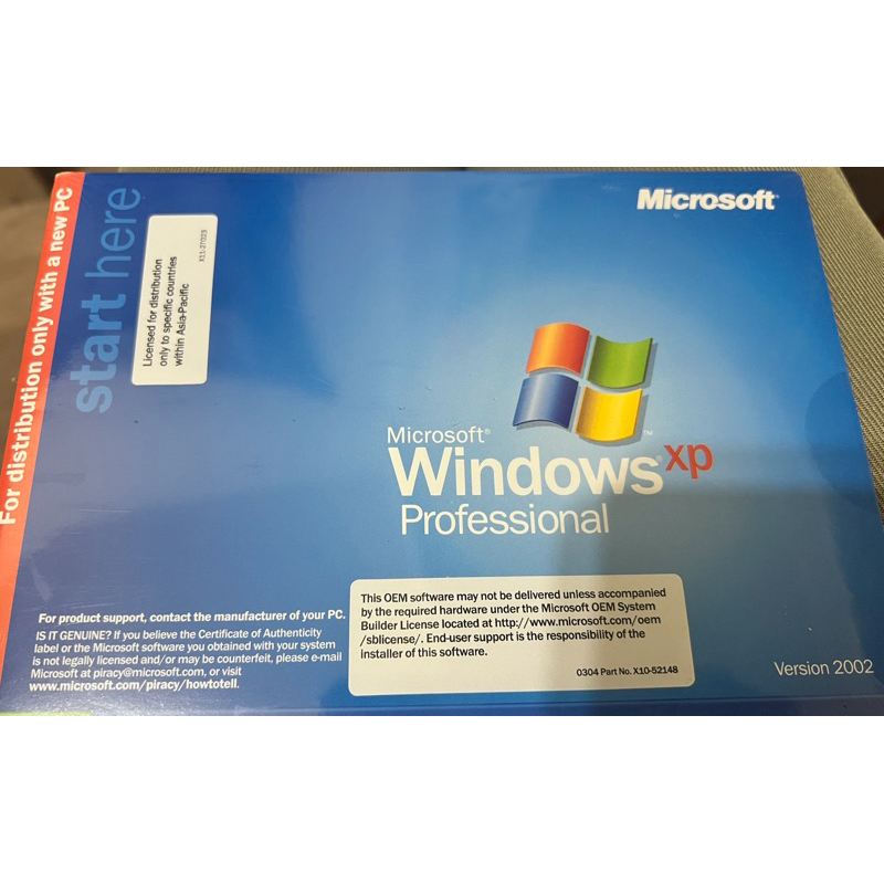 【全新】Windows XP Professional Edition SP3（光碟版）作業系統