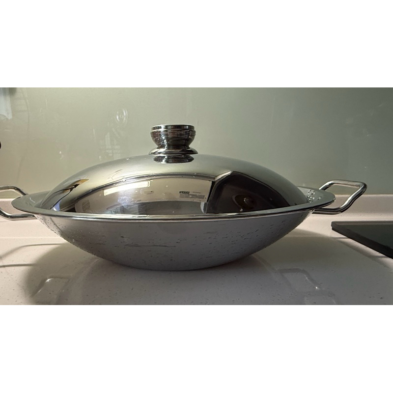 專櫃鍋具 均岱 歐洲鍋具 瑞士spring cristal 35cm 中式炒鍋