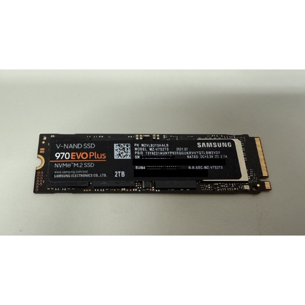 [二手] SAMSUNG 970 EVO Plus SSD 2TB