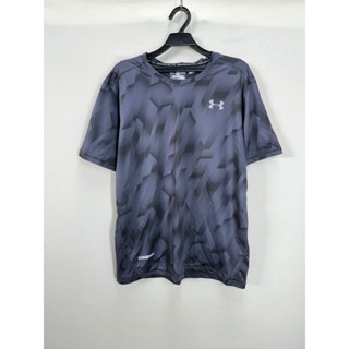 Under Armour Heat Gear系列 科技灰排汗速乾 男款大尺碼合身版型短袖運動上衣 0453【衫佳衣】