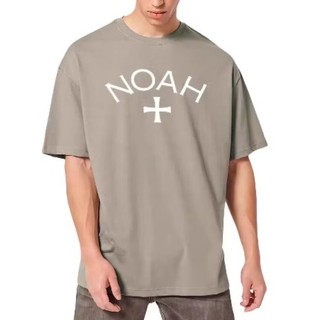 〖AXEL〗NOAH NYC CORE 夏季抹茶灰 十字架重磅純棉休閒簡約短袖T恤 素面LOGO短T