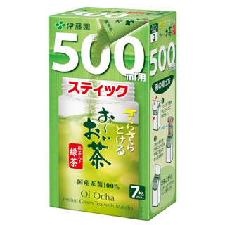 【現貨】日本進口 伊藤園 無糖 含抹茶 綠茶 500ml用 大杯 冷水沖泡 7入