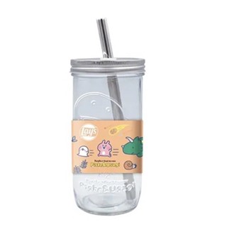 樂事 卡娜赫拉 杯子 恐龍珍奶杯套組 650ML 水杯 附吸管 盒裝 水壺 只有杯子沒有餅乾 新品