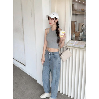小直筒-側邊立體線條小直筒-輕薄彈力面料-微運動街頭style~