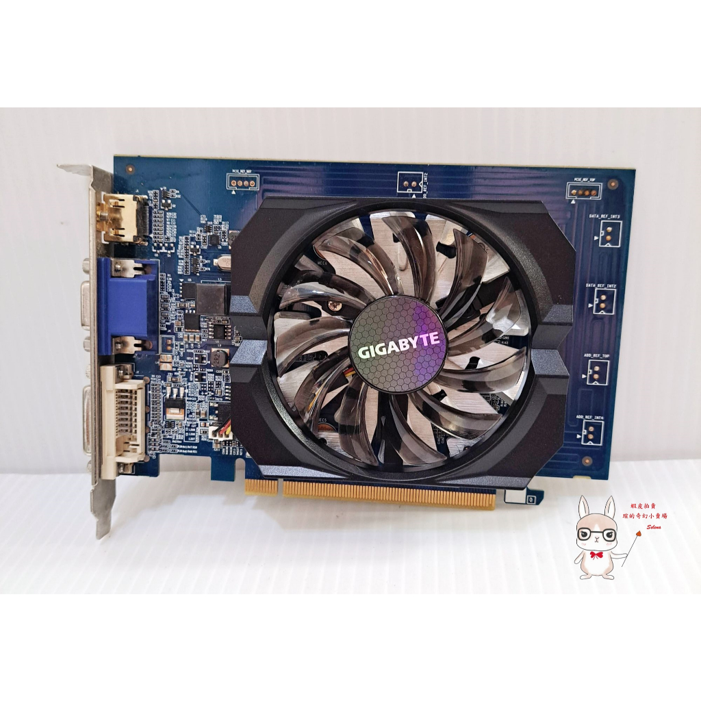 技嘉 GT730 2GD3 二手良品 免外接供電 顯示卡 舊機升級神卡 有VGA輸出 追劇好用 單風扇 小卡