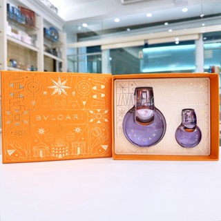 【母親節獻禮～贈提袋】BVLGARI寶格麗 紫水晶女性淡香水禮盒100mL+15mL【專櫃公司貨】