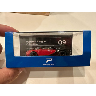 1/64 PosterCars Bugatti Chiron Supersport 布加迪1:64 紅黑